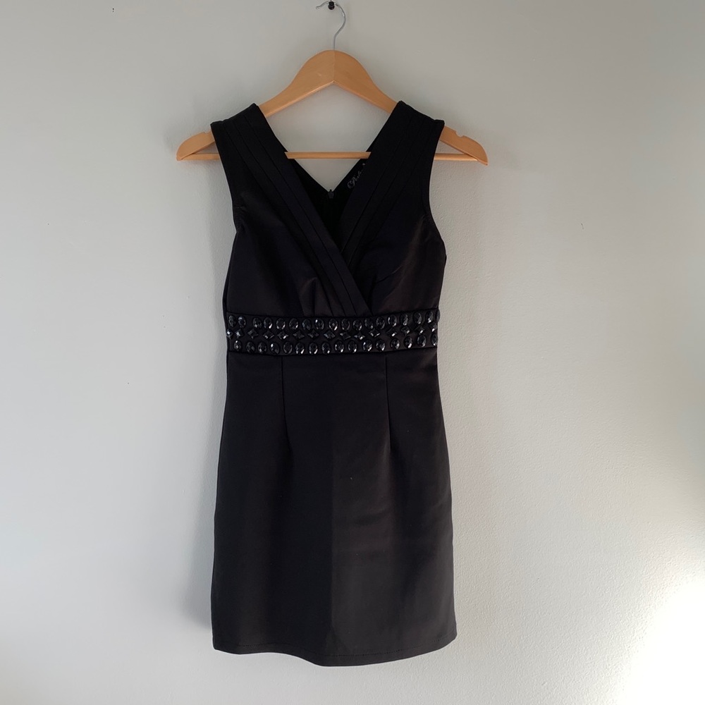 Deep V Little Black Dress
